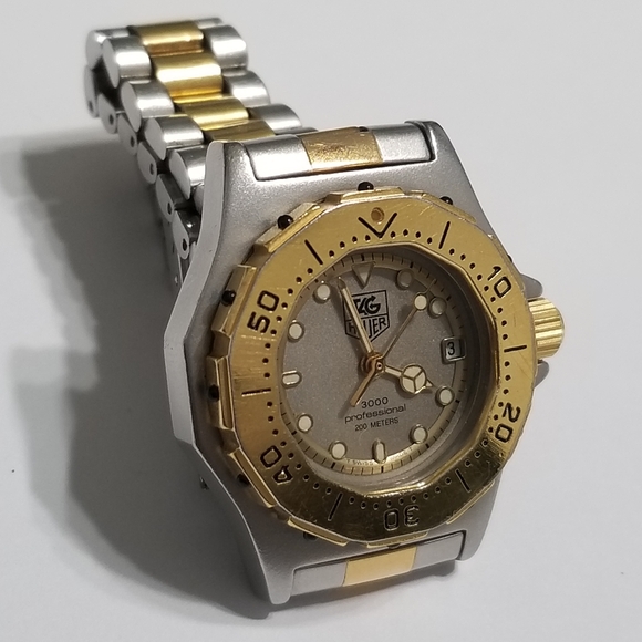 Authentic Tag Heuer two tone Swiss made watch. - Picture 3 of 16